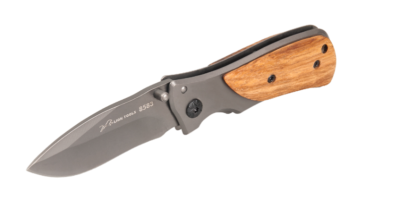 NAVAJA LION TOOLS 3" MADERA Y ACERO 8583