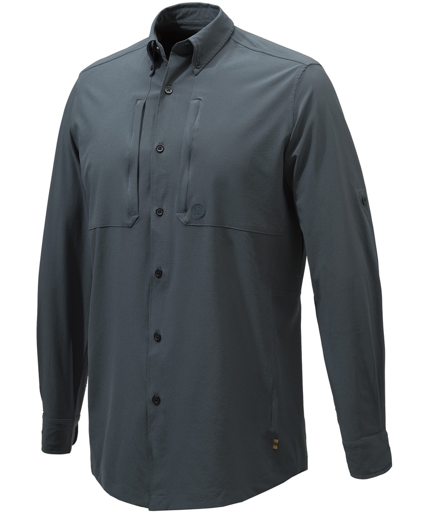 CAMISA BERETTA PLAIN LIGHTWEIGHT SHIRT EBONY LU901T216809OR