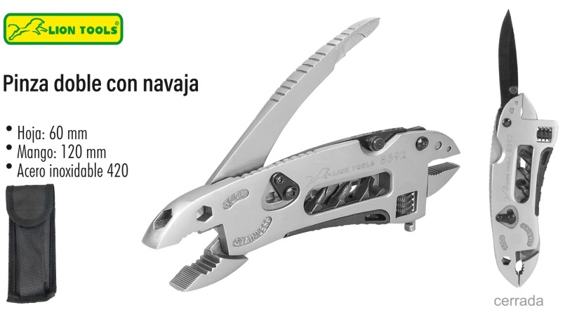 NAVAJA LION TOOLS PINZA DOBLE 8592