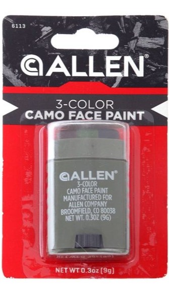 MAQUILLAJE UTENSILIO CAMUFLAJE ALLEN 3 COLOR FACE PAINT 6113