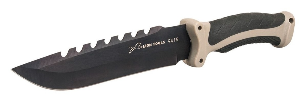 CUCHILLO LION TOOLS 7" HOJA PAVONADA CON FUNDA  9415