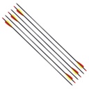 FLECHA BALLESTA MENDOZA FIBRA DE CARBONO 30 PULGADAS 5 PACK MAR-028
