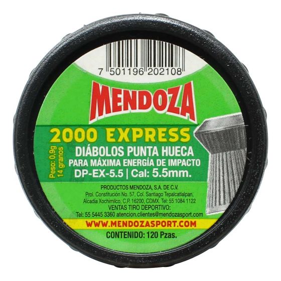 DIABOLO MENDOZA CAL 5.5 EXPRESS DP-EX-5.5-TWP