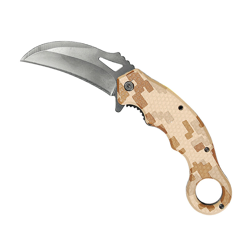 NAVAJA LION TOOLS 3 1/2" GANCHO MANGO CAMUFLAJE CAFE 9456