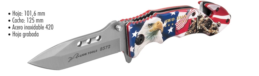 NAVAJA LION TOOLS 4" AGUILA ROMPEVIDRIOS 8572