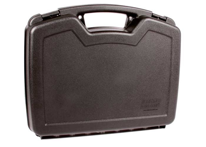 ESTUCHE PISTOLA CASE GARD 2 PIEZAS 4" CON BANDEJA 9MM, 38/357, .44 MAG O 45 ACP NEGRO 804-40
