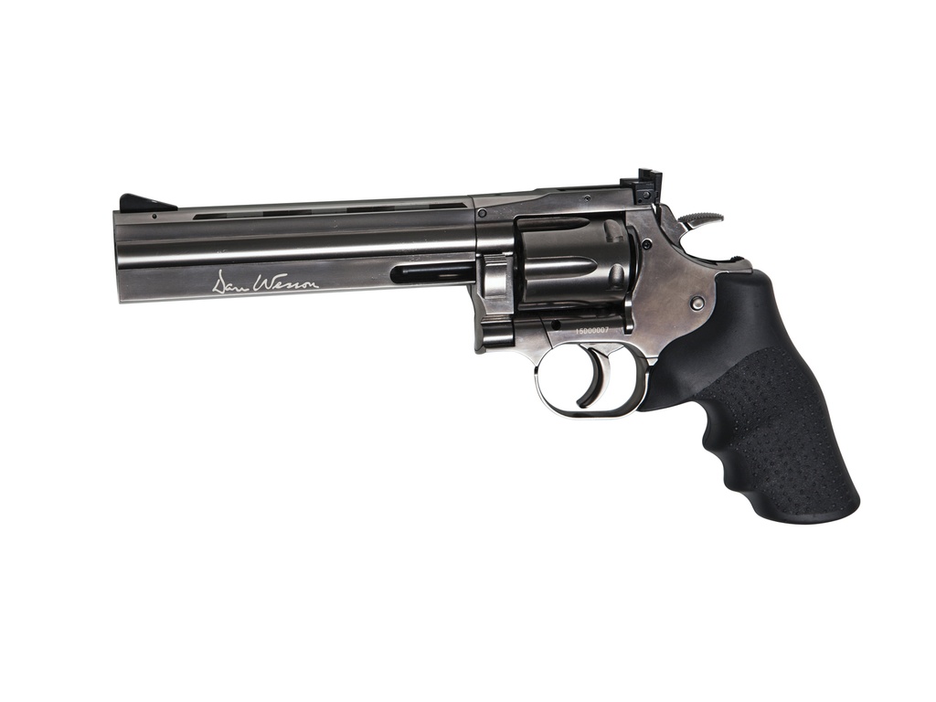 REVOLVER DAN WESSON 715 6" CO2 PELLETS PLATA 18193