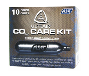 CILINDRO CO2 EQUIPAMIENTO ARMAS ASG DE 12 GR 10 PZAS 19237