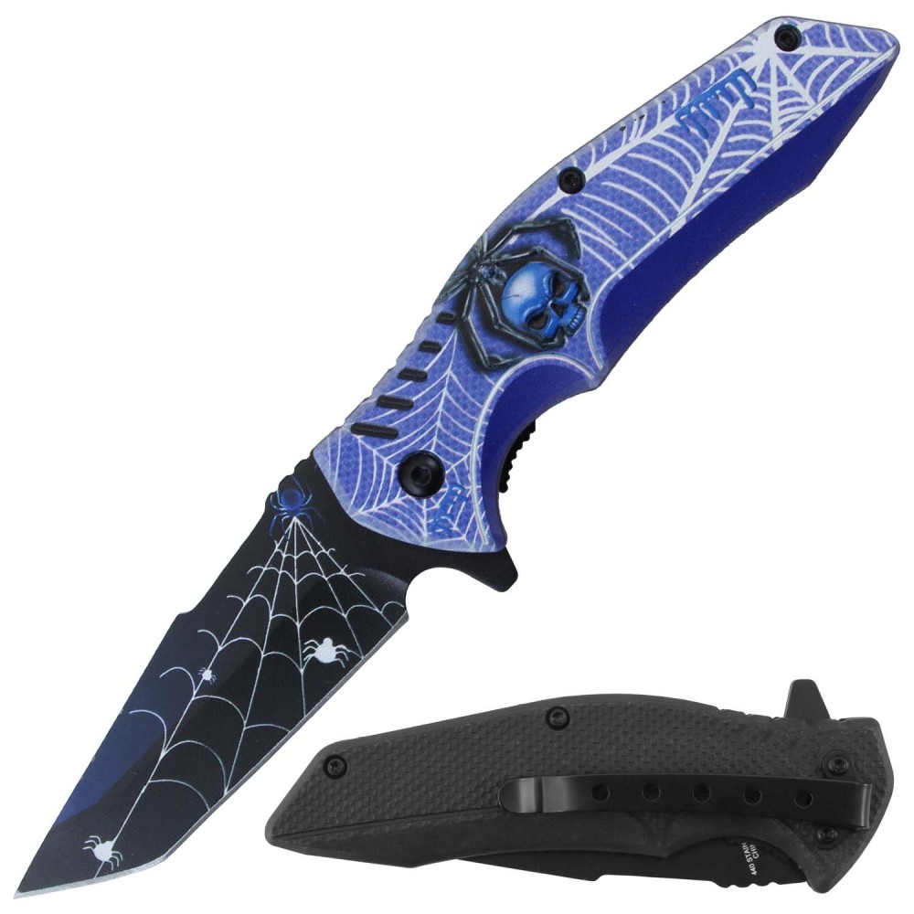 NAVAJA JAGUAR POCKET 4.5" SPRING ASSITED KNIFE RT-7379BL