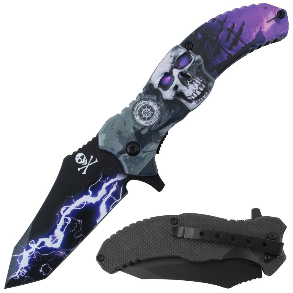 NAVAJA JAGUAR POCKET 4.5" SPRING ASSITED KNIFE RT7386PP