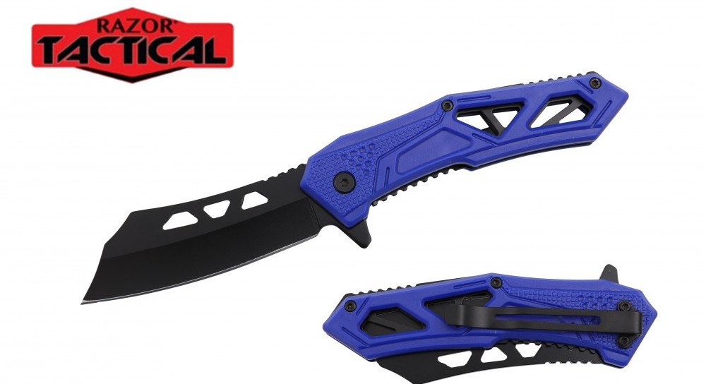 NAVAJA JAGUAR POCKET 4.75" SPRING ASSITED KNIFE RT-7364BL