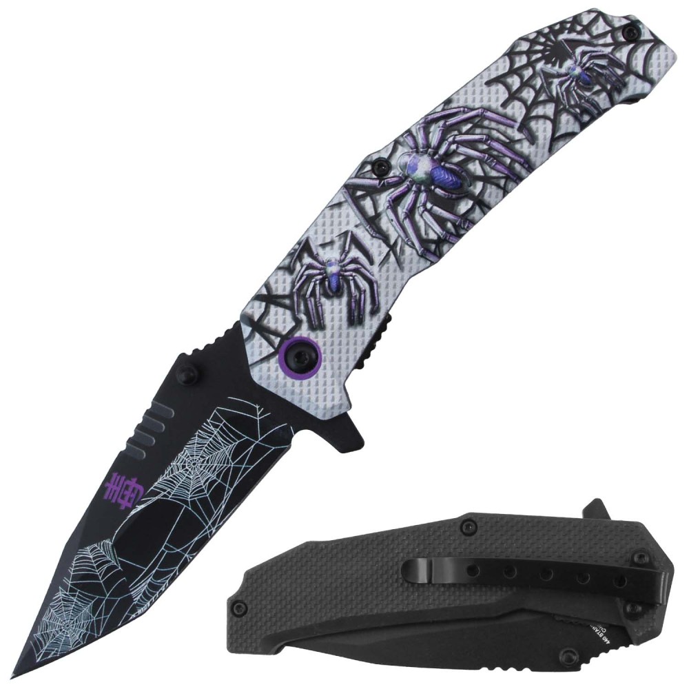 NAVAJA JAGUAR POCKET 4.5" SPRING ASSITED KNIFE RT-7383PP