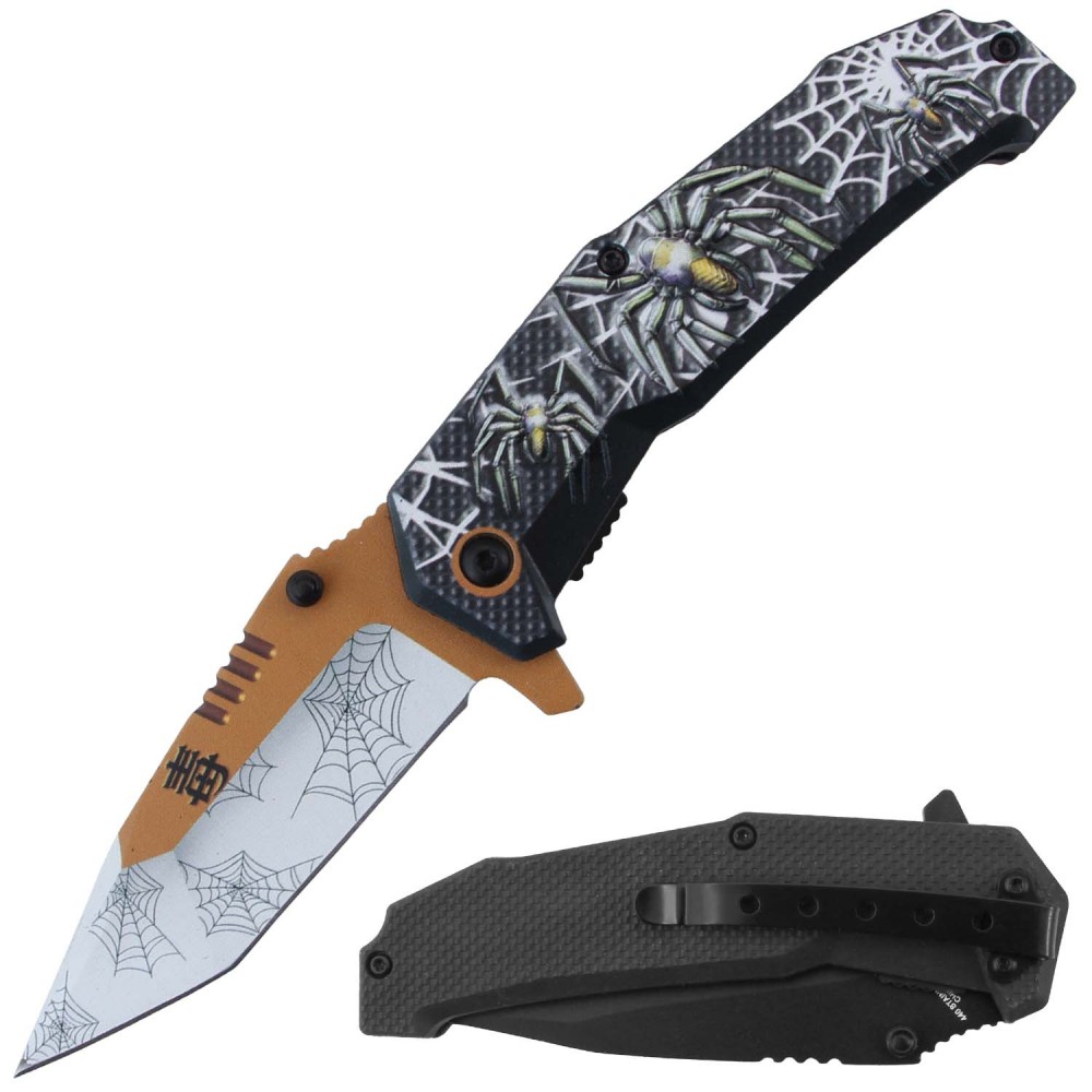 NAVAJA JAGUAR POCKET 4.5" SPRING ASSITED KNIFE RT-7383GN (copia)