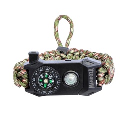 [PMPCL] PULSERA MENDOZA PARACORD CAMUFLAJE C/LUZ LED CAMP-003