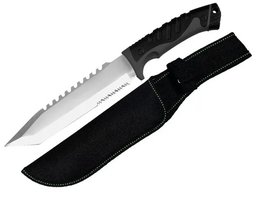 [C9416] CUCHILLO LION TOOLS 8" HOJA PAVONADA CON FUNDA  9416