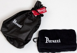 [TP224] TOALLA PERAZZI COTTON TOWEL C/MOSCHETTONE NEGRO 8224HT