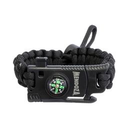 [PMPNN] PULSERA MENDOZA PARACORD NEGRA C/NAVAJA CAMP-004