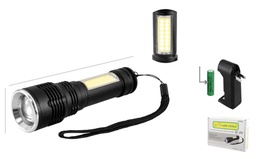 [L2859] LINTERNA LION TOOLS RECARGABLE ALUMINIO 8W 2859