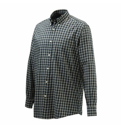 [CB10T] CAMISA BERETTA WOOD BUTTON DOWN SHIRT GREEN MOSS CHECK