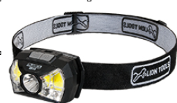 [L2810] LINTERNA CABEZA LION TOOLS RECARGABLE PLASTICO LED T6 5W 3 2810