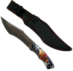 [C9433] CUCHILLO LION TOOLS 8" MANGO CALAVERA CON FUNDA 9433