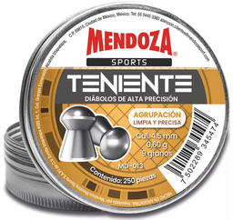 [DMT13] DIABOLO MENDOZA CAL 4.5 TENIENTE 250 PZAS MD-013