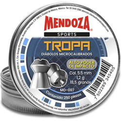 [DMT55] DIABOLO MENDOZA CAL 5.5 TROPA 250 PZAS MD-007