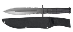[C9409] CUCHILLO LION TOOLS 7" DOBLE FILO PAVONADO CON FUNDA 9409
