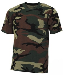 [CMW31] CAMISETA MEBA CAMU WOODLAND MANGA CORTA 131WD