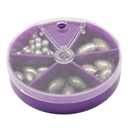 [CPGO1] CAJA DE PLOMO GIMBEL P/PESCA SURTIDOS HZQJ-HOOOO1 15PLOMOS169QI