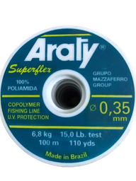 [CHA35] HILO MONOFILAMENTO ARATY P/PESCA MULTICOLOR 100M 0.35MM 15HILONY028MA