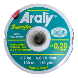 [CHA2N] HILO MONOFILAMENTO ARATY P/PESCA NATURAL 100M 0.20MM 15HILONY047MZ