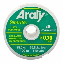[CHAN7] HILO MONOFILAMENTO ARATY P/PESCA NATURAL 100M 0.70MM 15HILONY054MA